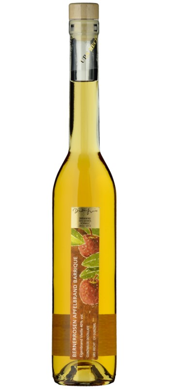 Berner Rosenapfelbrand im Barrique Iris